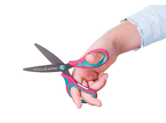 Nożyczki ergonomiczne Griffix lovely pink  Herlitz 300009543
